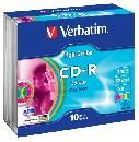 Verbatim 80'/700MB 52x slim CD lemez 10db/csomag